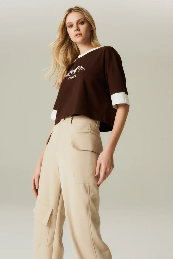T-SHIRT BICOLOR HOOD MOOD
