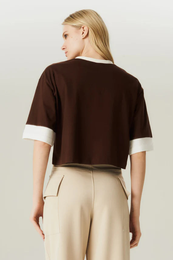 T-SHIRT BICOLOR HOOD MOOD